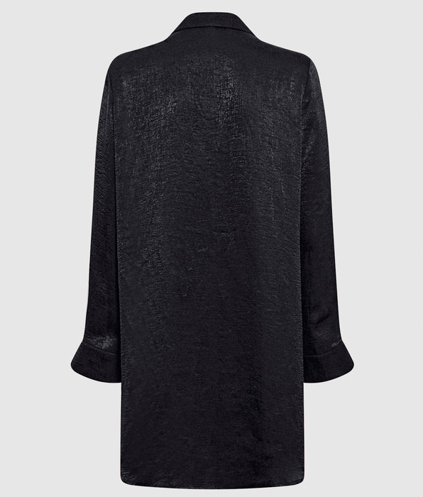 La Senza Chemise de nuit en satin noir fumée