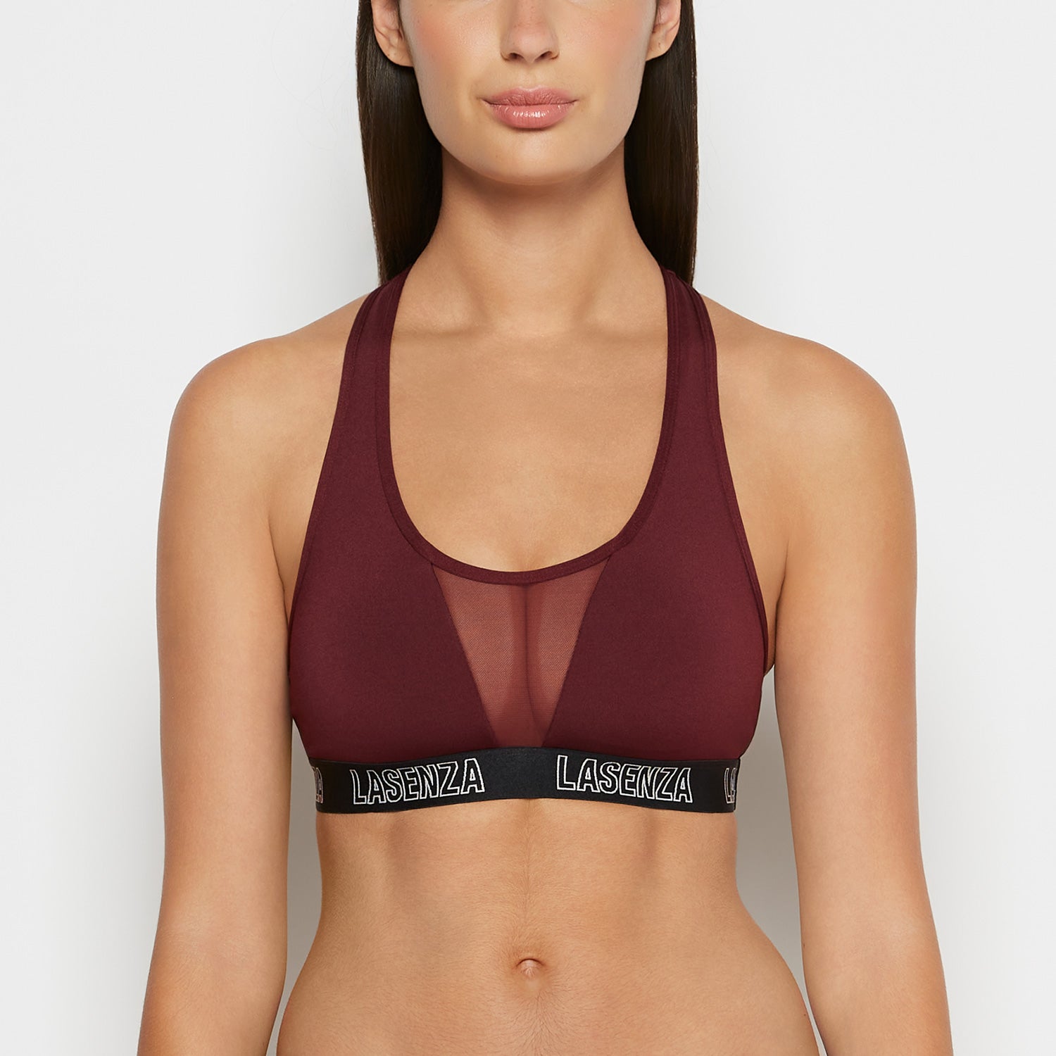 La Senza Low Impact Sports Bra with Logo in Russian Ruby