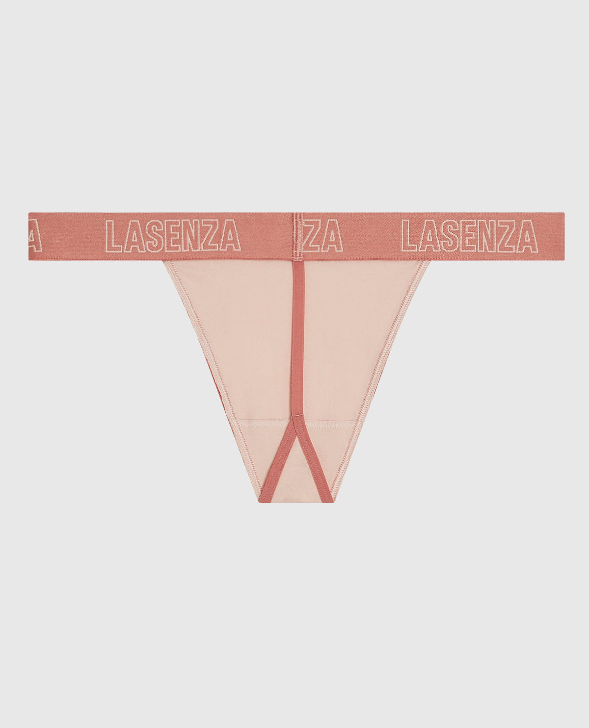 La Senza G-String Logo Panty in Peaceful Peach