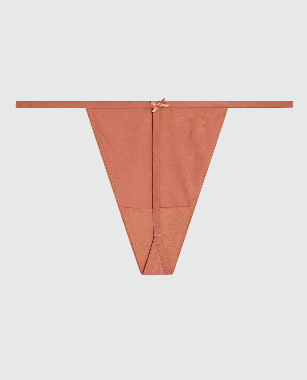 La Senza G-String Panty with Bow in Rosy Blush