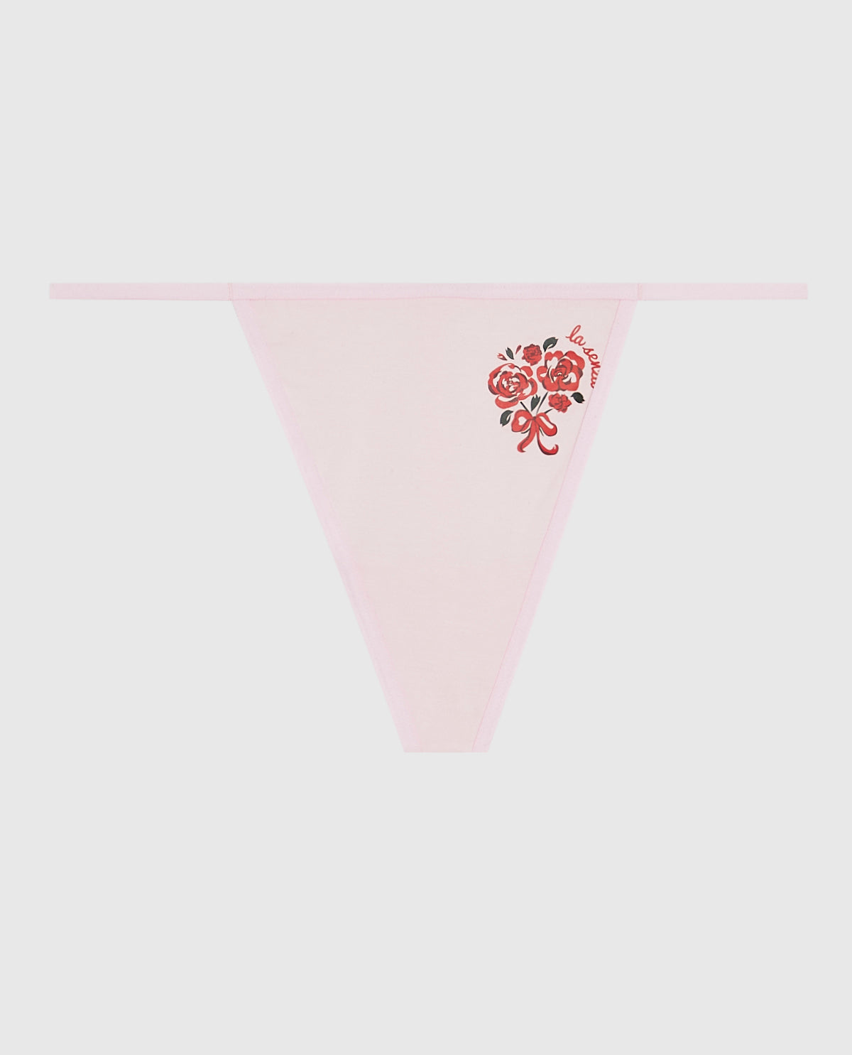 La Senza G-String Panty with Bow in Pink-A-Boo