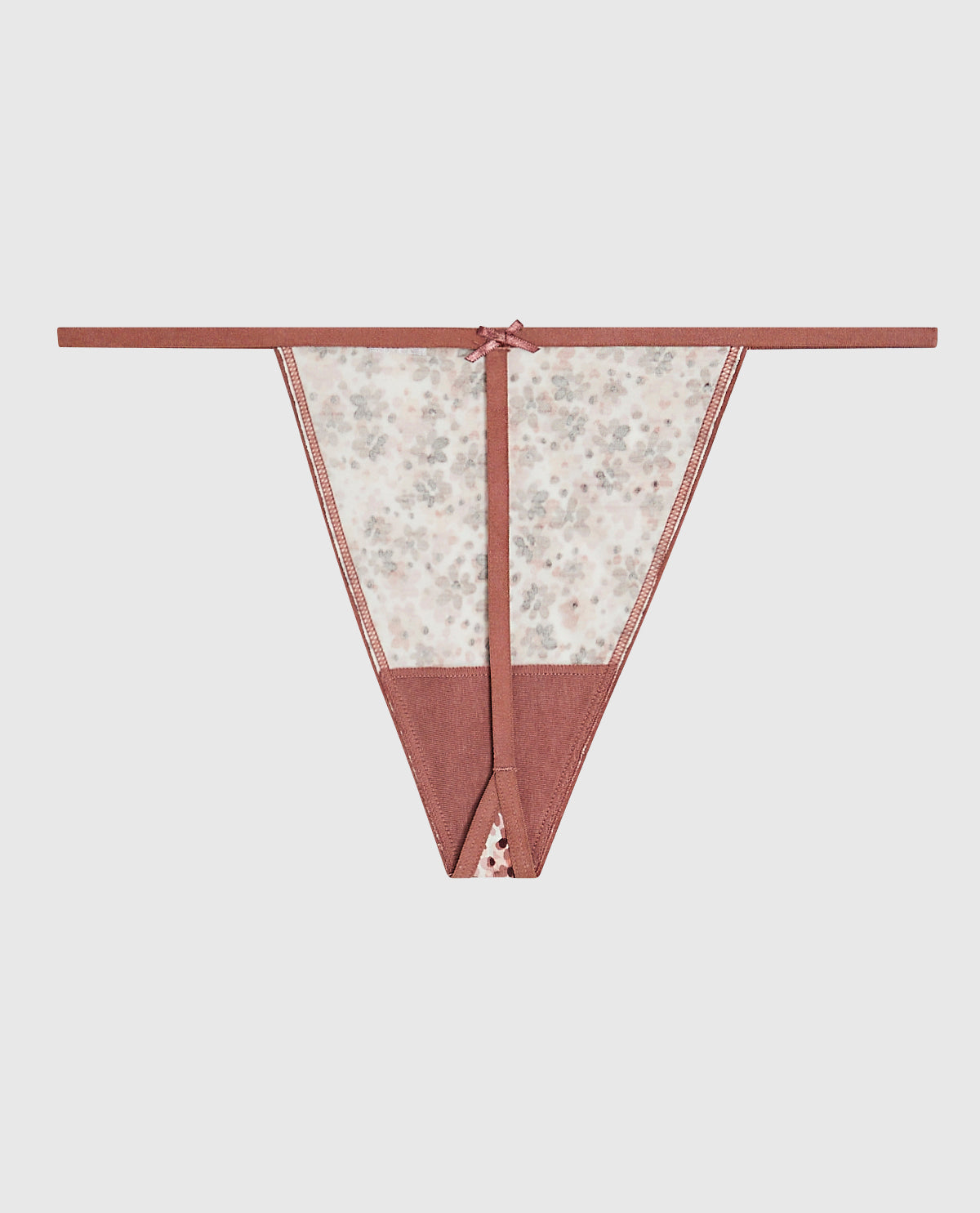 La Senza G-String Panty with Bow in Spring Floral
