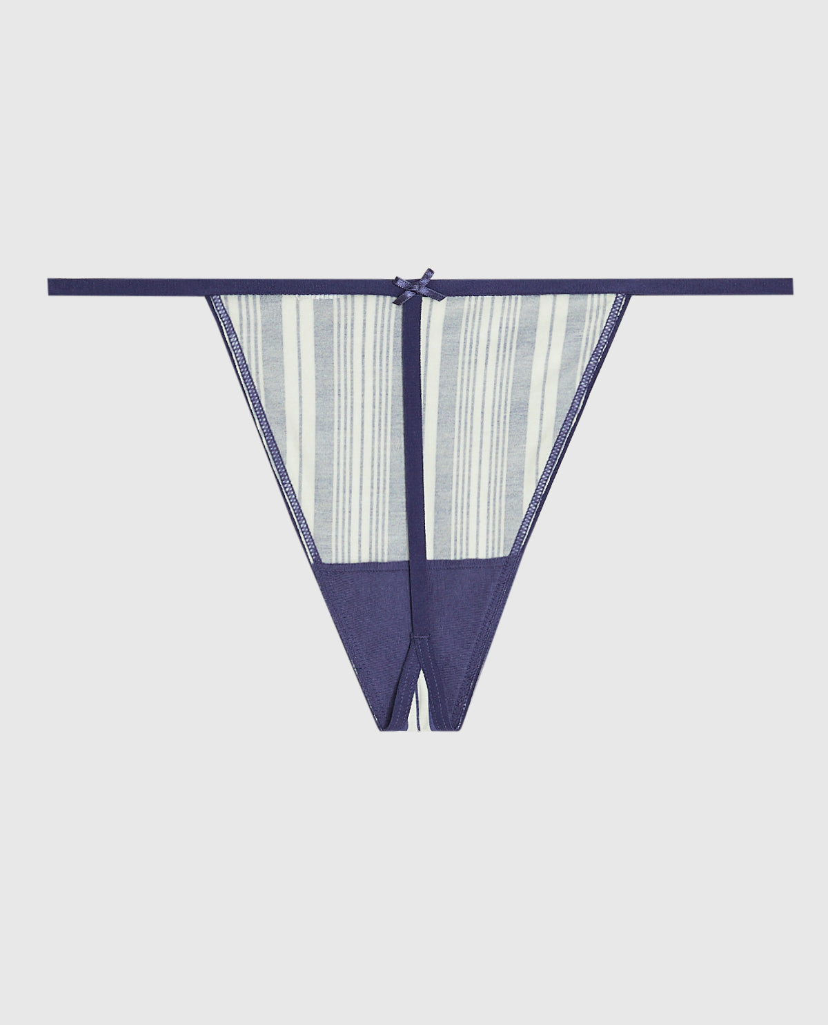 La Senza G-String Panty with Bow in Fable Stripe