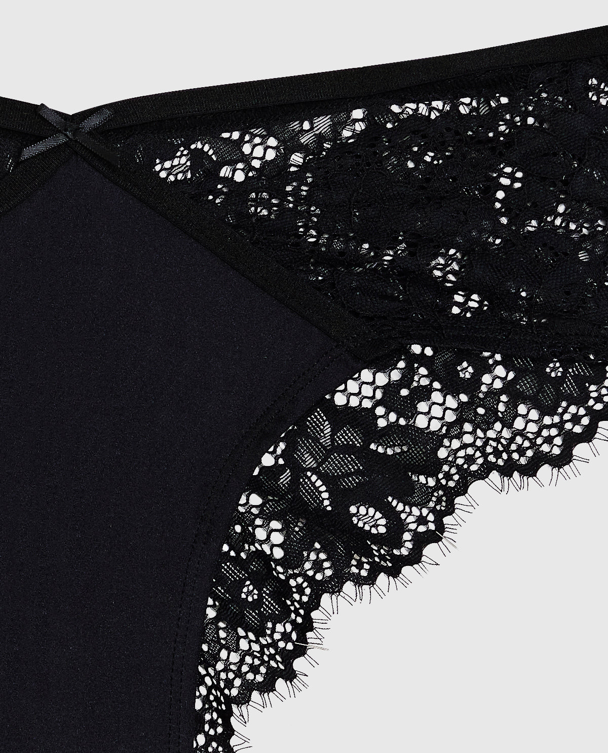 La Senza Lace Cheeky Panty in Black
