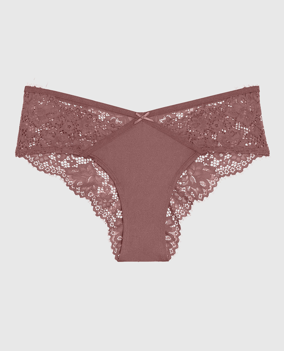 La Senza Lace Cheeky Panty in Dusty Cedar