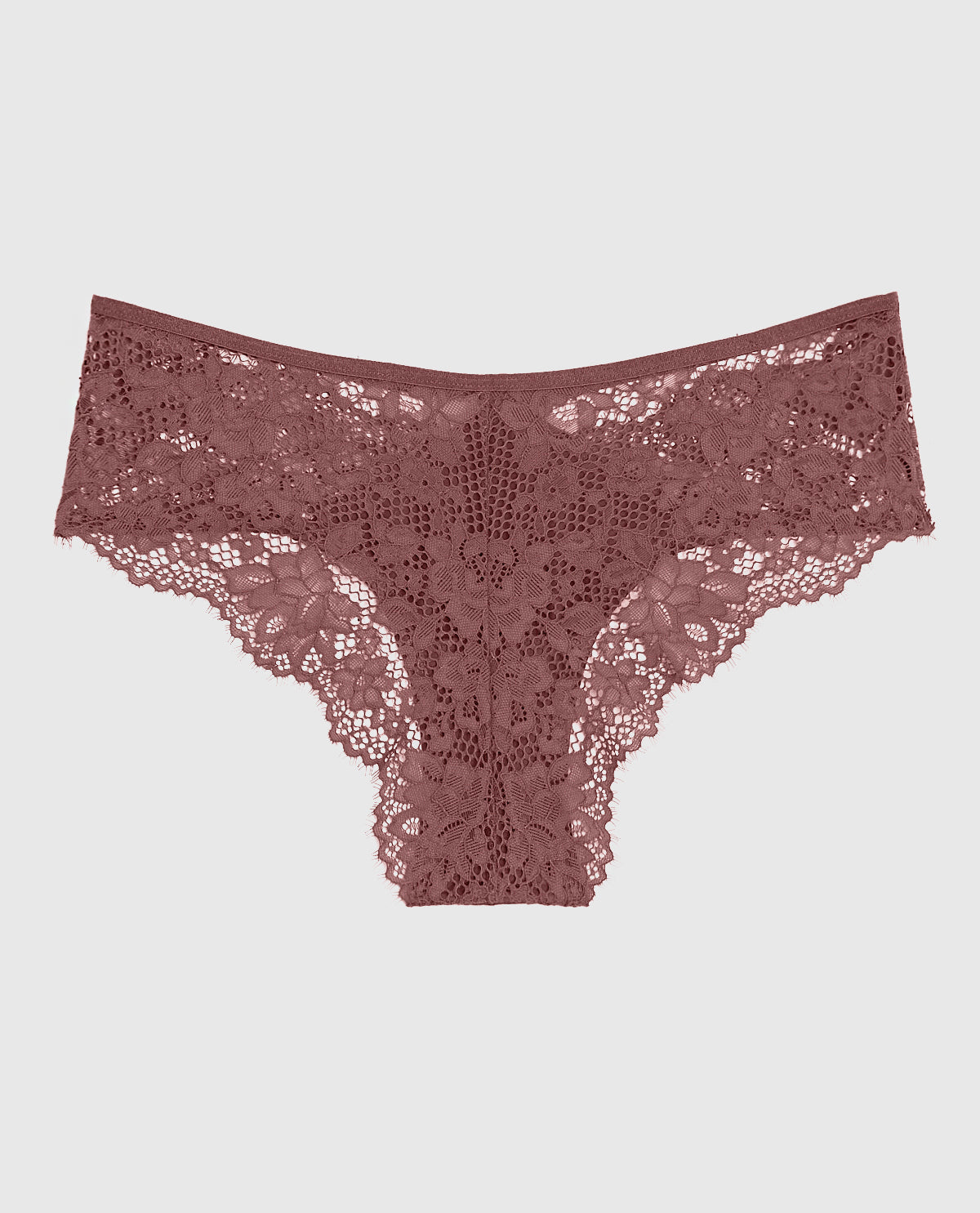 La Senza Lace Cheeky Panty in Dusty Cedar