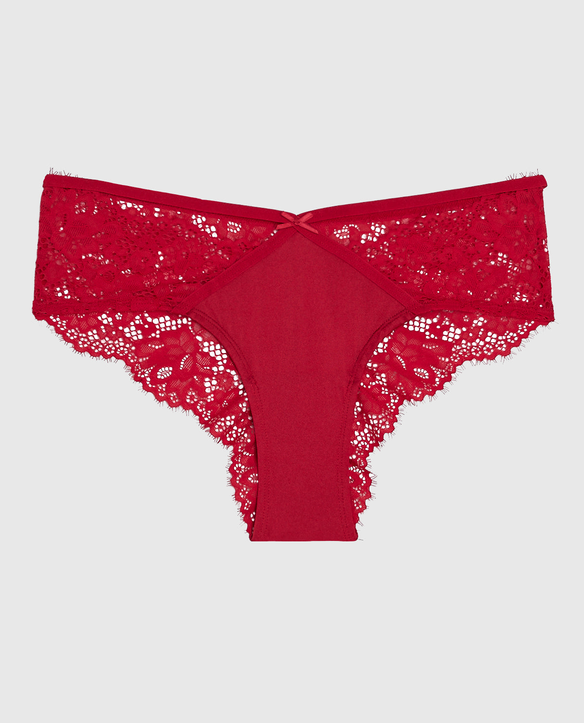 La Senza Lace Cheeky Panty in Cosmo Red