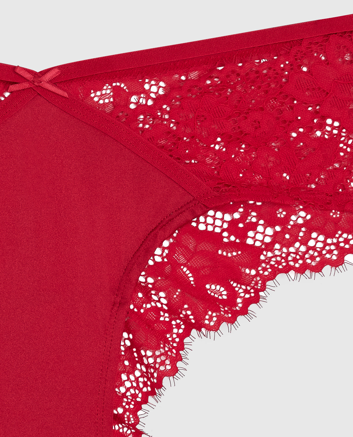 La Senza Lace Cheeky Panty in Cosmo Red