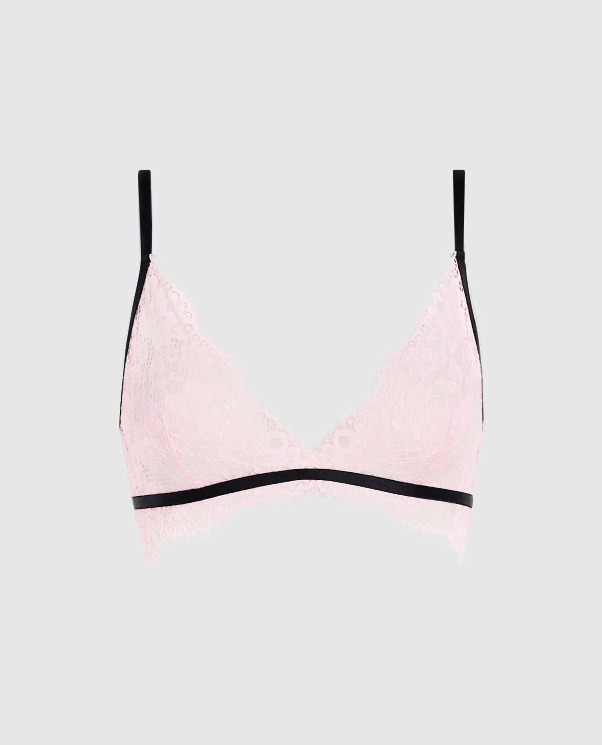 La Senza Unlined Lace Bralette in Pink-A-Boo