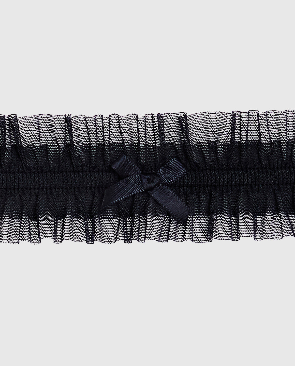 La Senza Ruffle Thigh Garter in Black