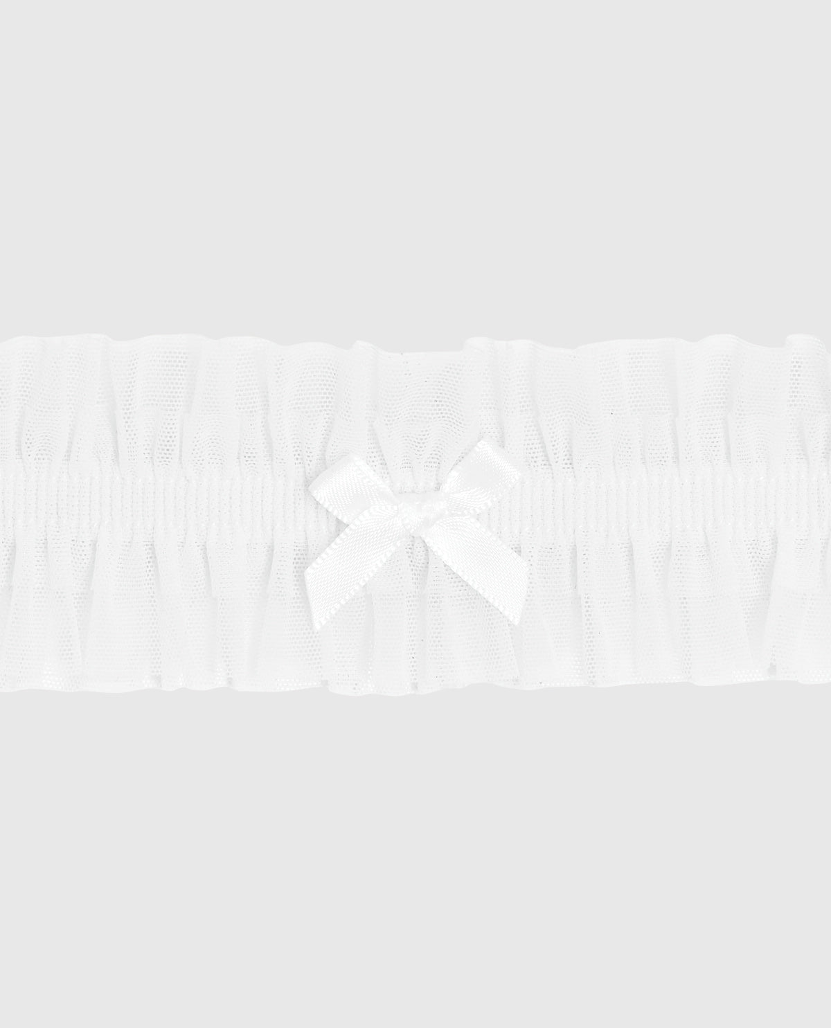 La Senza Ruffle Thigh Garter in Ivory