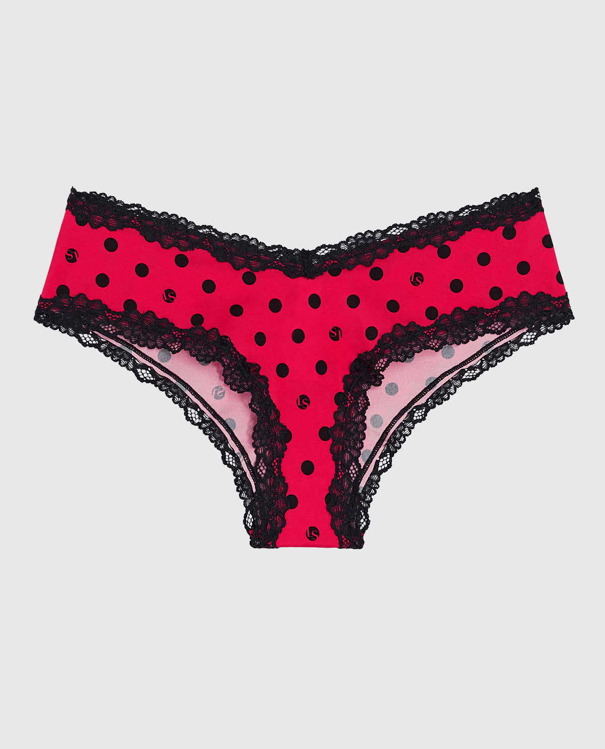 La Senza Cheeky Panty with Lace in LS Dot