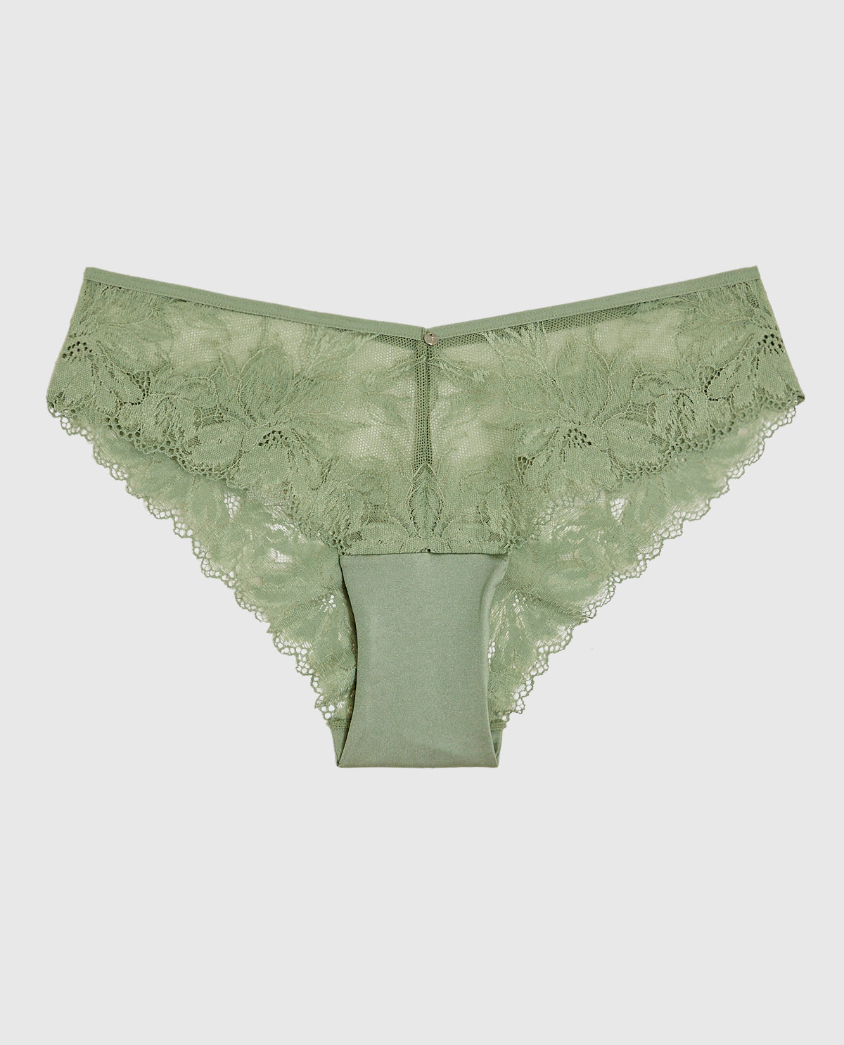 La Senza Lace Cheeky Panty in Soft Sage