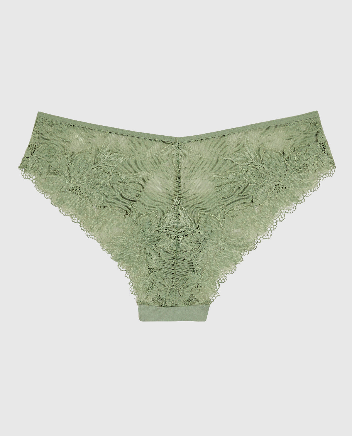 La Senza Lace Cheeky Panty in Soft Sage