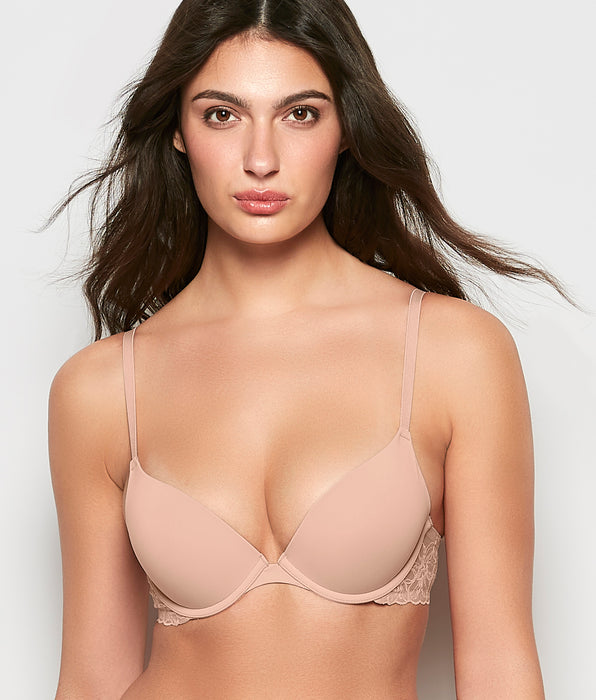 La Senza Push Up Bra with Lace Wing in Evening Blush