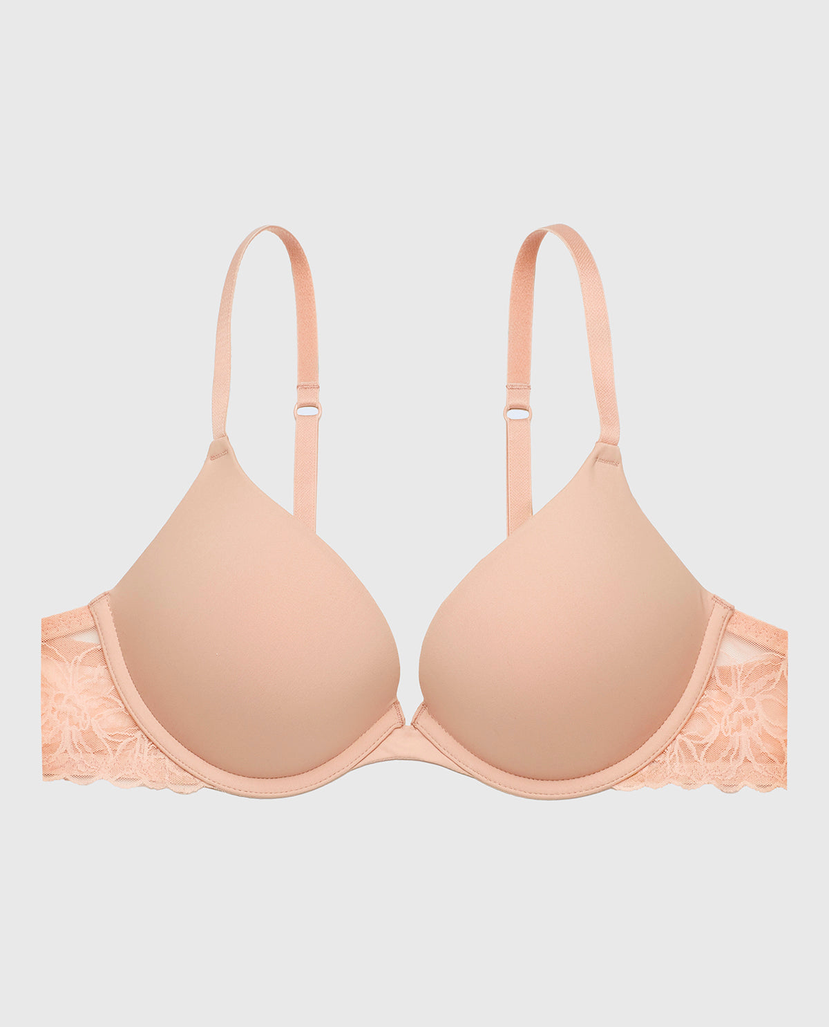 La Senza Push Up Bra with Lace Wing in Evening Blush