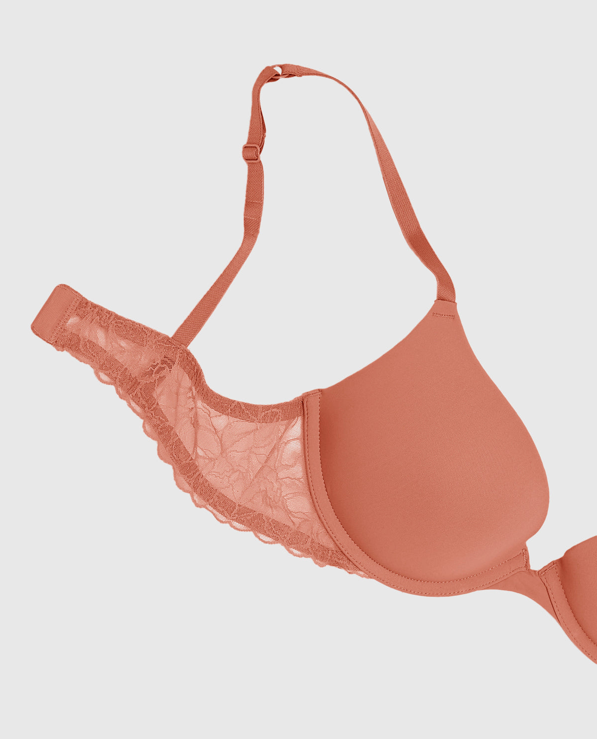 La Senza Push Up Bra with Lace Wing in Rosy Blush