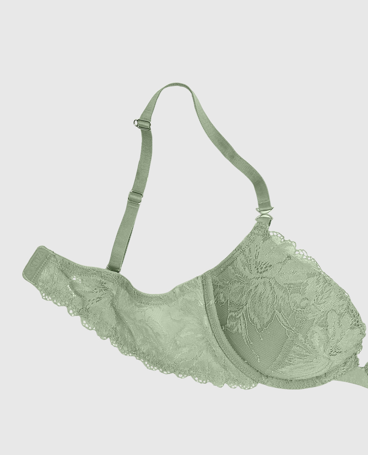 La Senza Lace Push Up Bra in Soft Sage