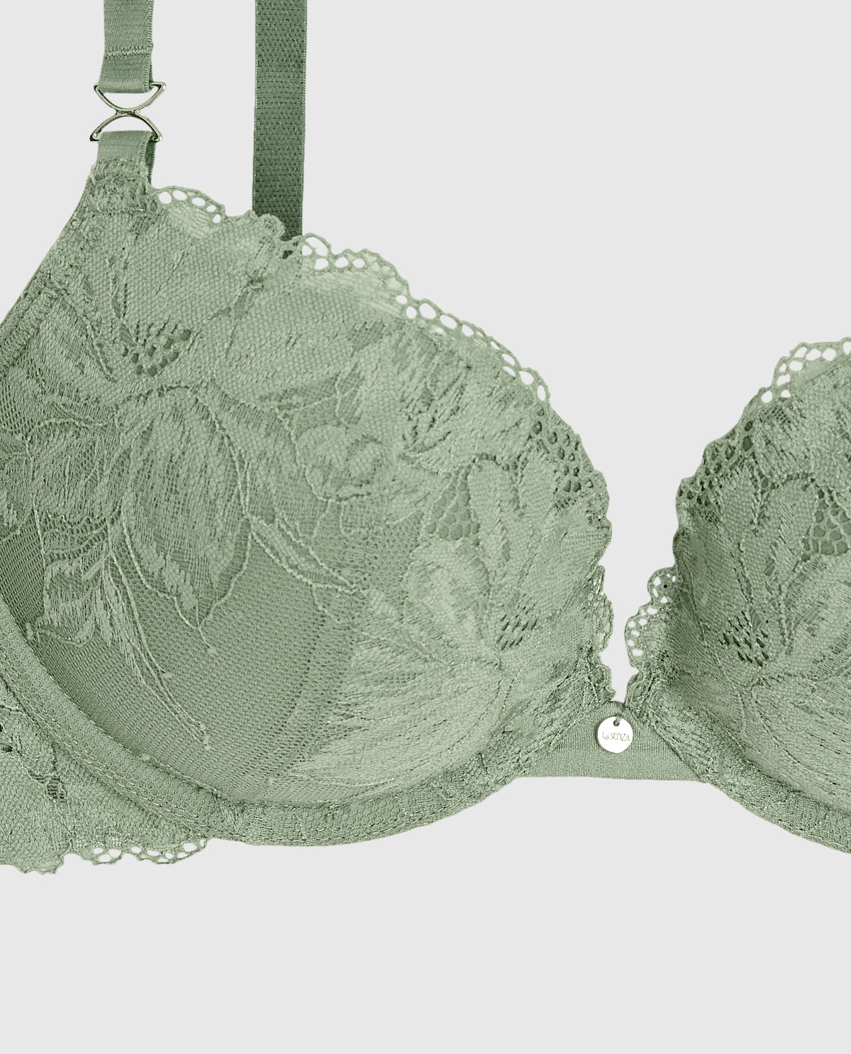 La Senza Lace Push Up Bra in Soft Sage