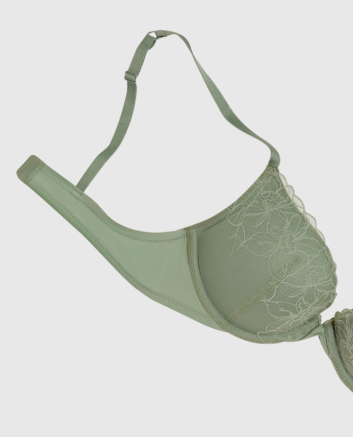 La Senza Lace Push Up Bra in Soft Sage