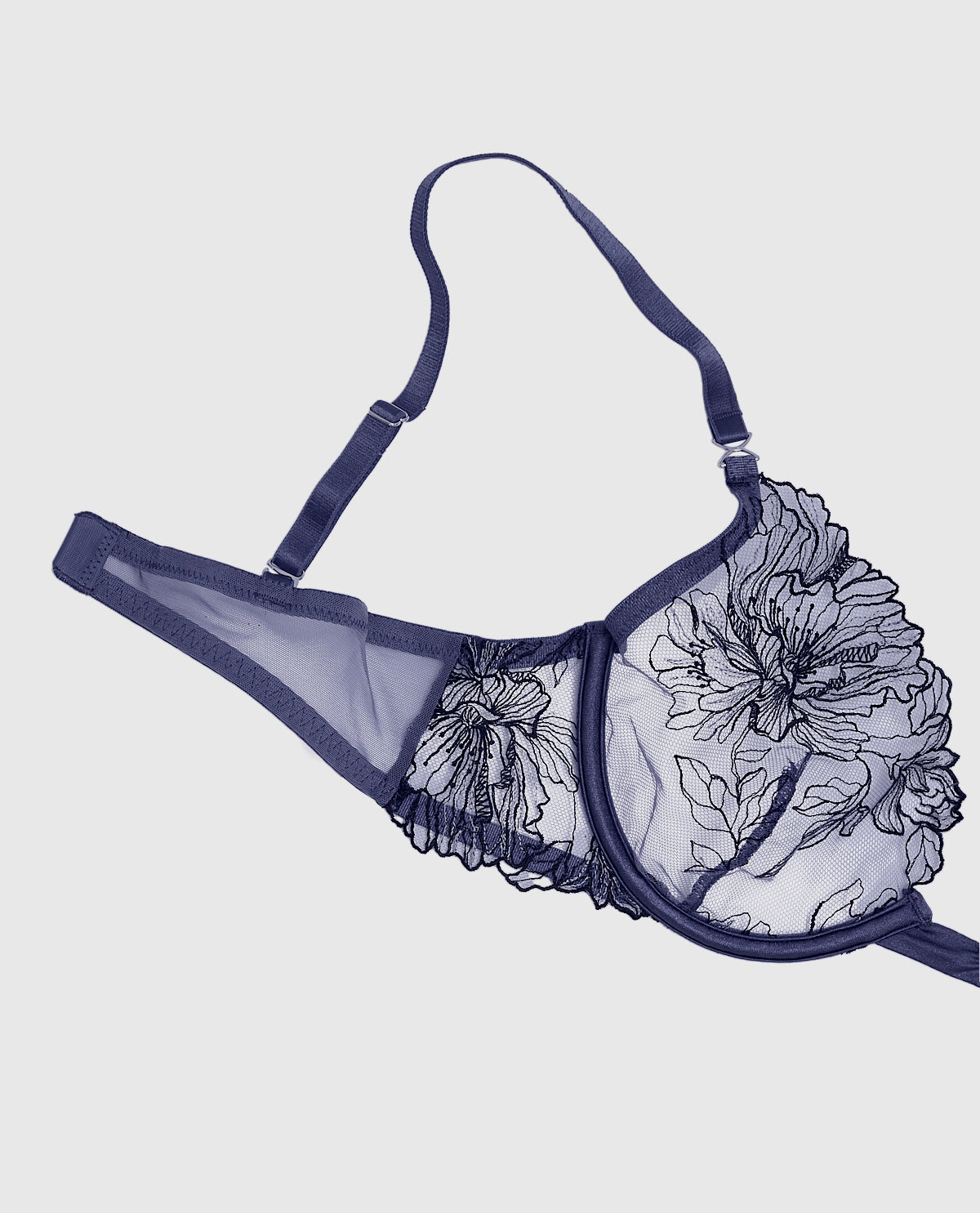 La Senza Unlined Plunge Bra in Dusk Blue