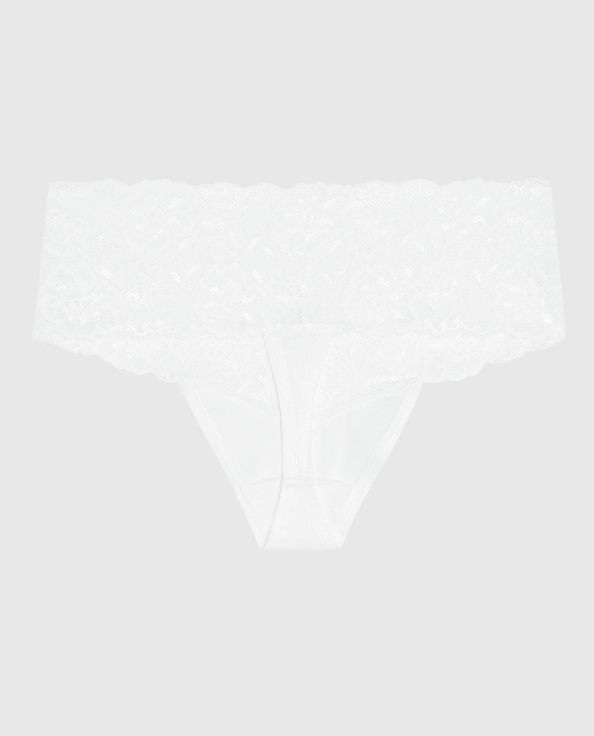 La Senza Magnificent Lace Thong Panty in Ivory