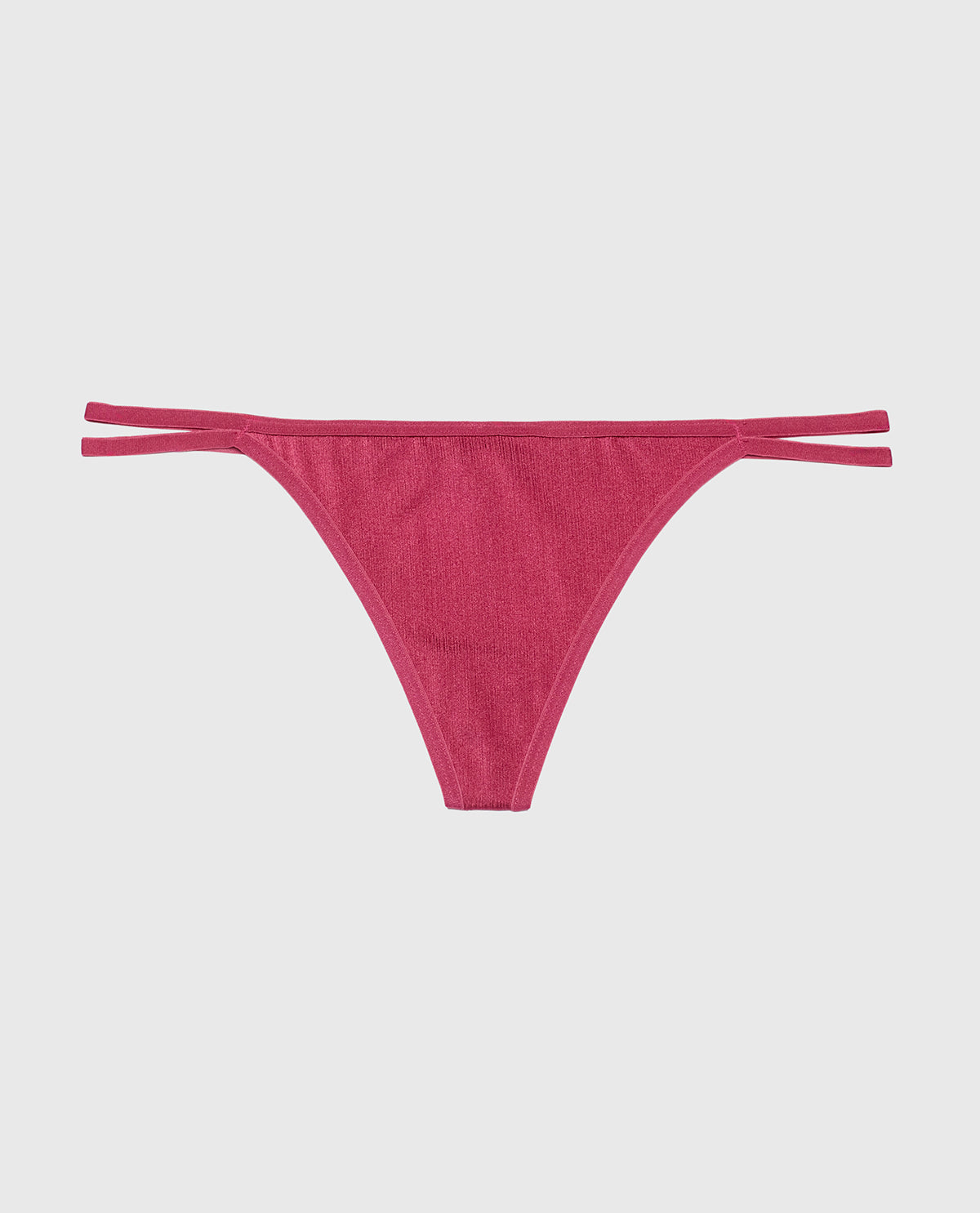 La Senza G-String Panty with Bamboo Ring in Electric Rouge