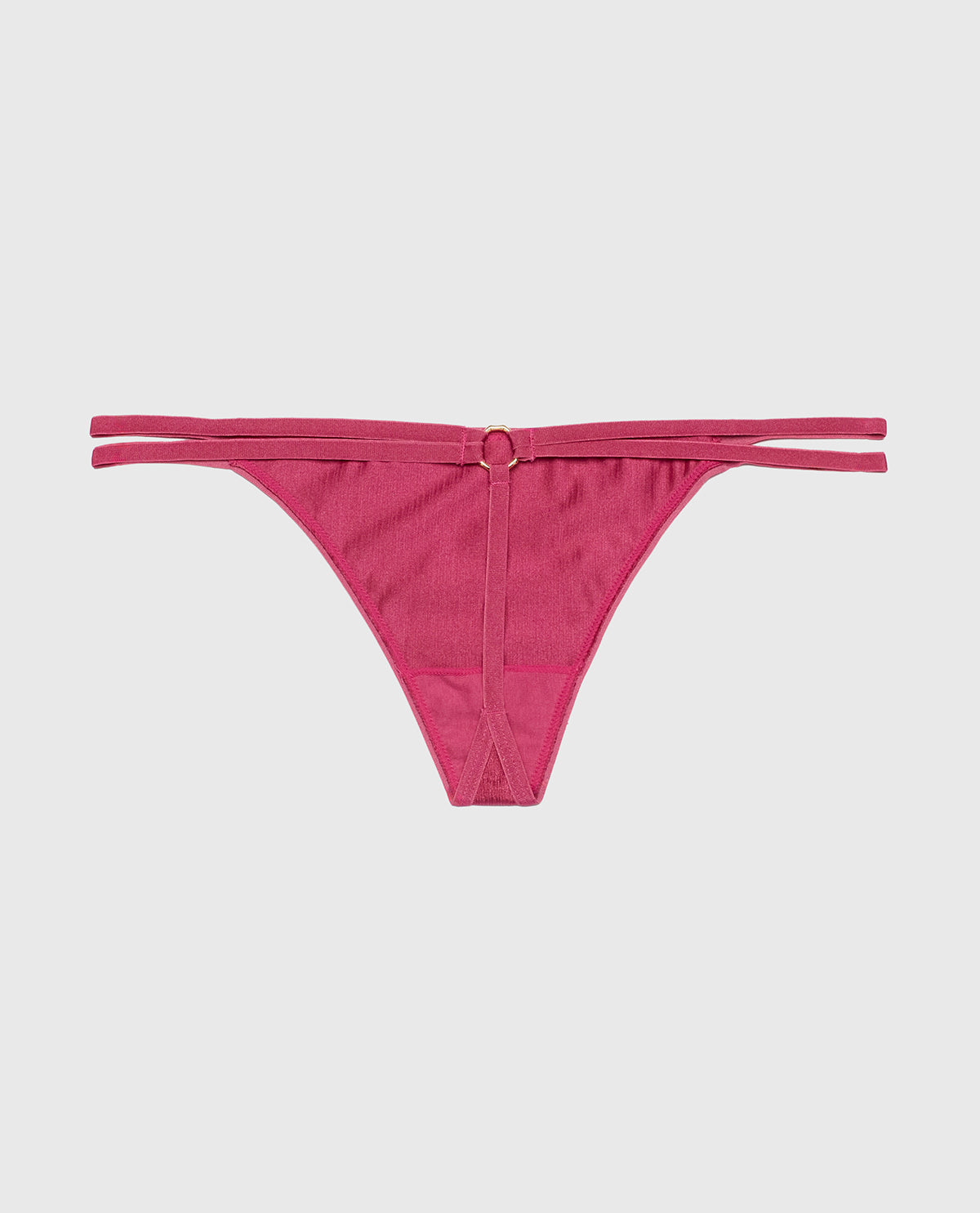 La Senza G-String Panty with Bamboo Ring in Electric Rouge