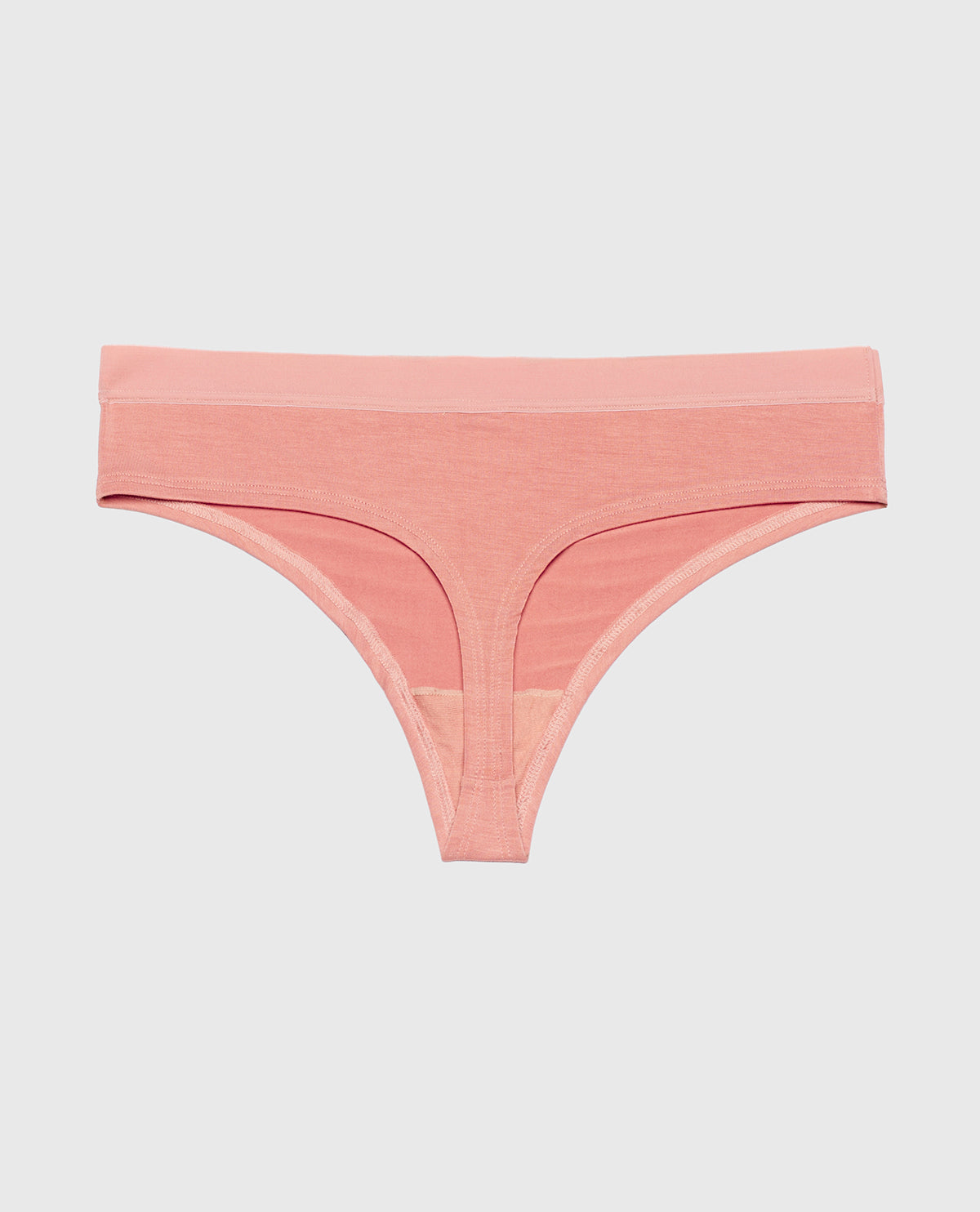 La Senza Thong Panty With Vanishing Trim in Old Rose