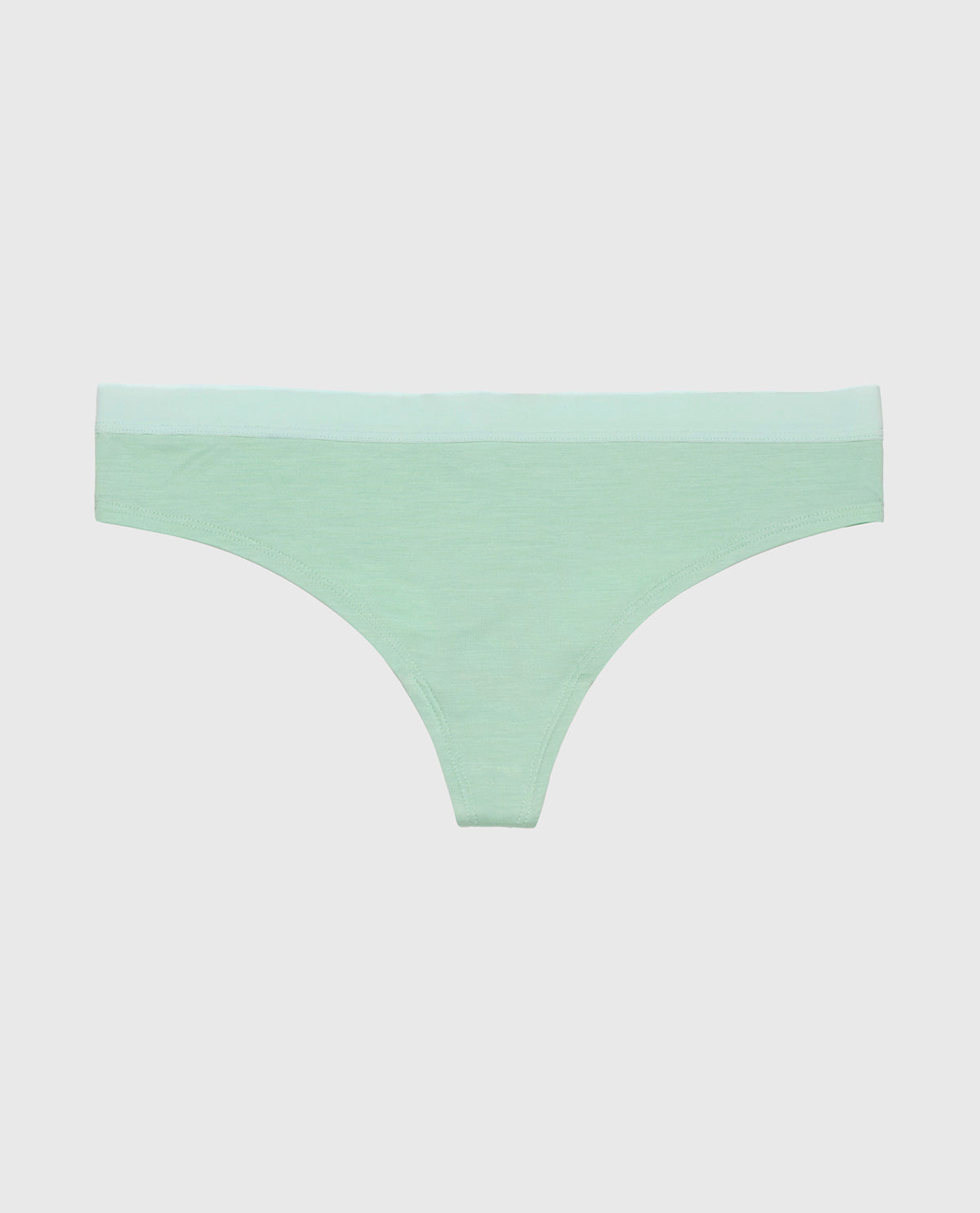 La Senza Thong Panty with Vanishing Trim in Mist Green