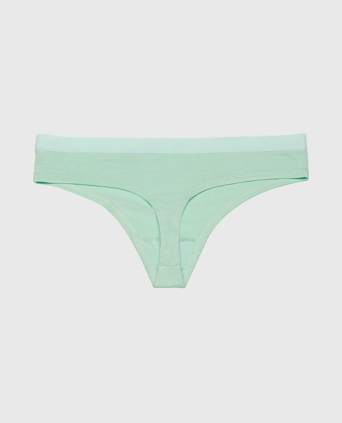 La Senza Thong Panty with Vanishing Trim in Mist Green