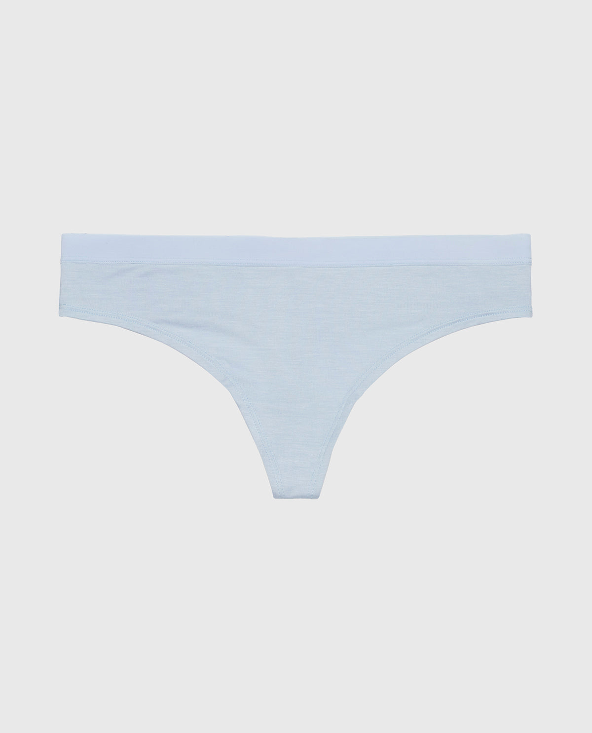 La Senza Thong Panty with Vanishing Trim in Subdued Blue