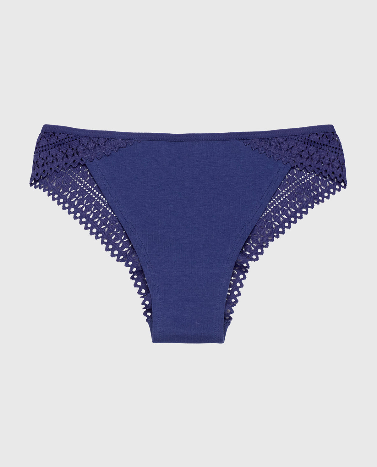 La Senza Cheeky Panty with Lace Trim in Dusk Blue