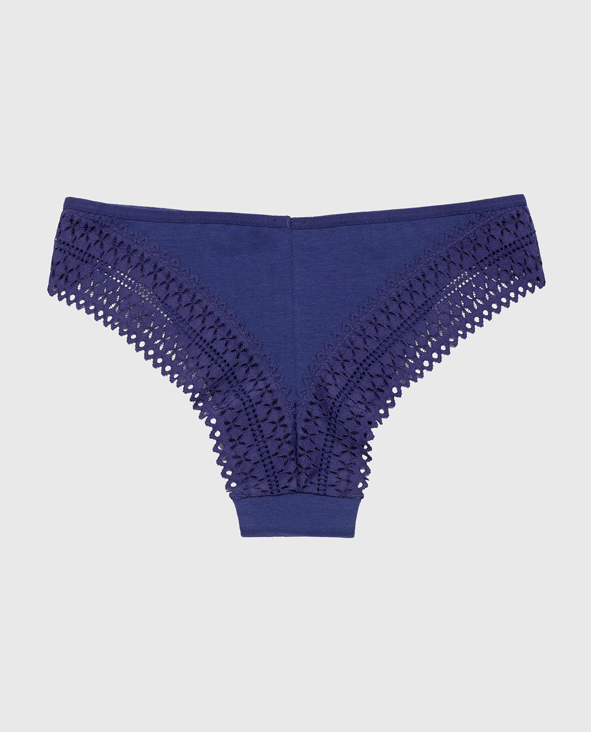 La Senza Cheeky Panty with Lace Trim in Dusk Blue