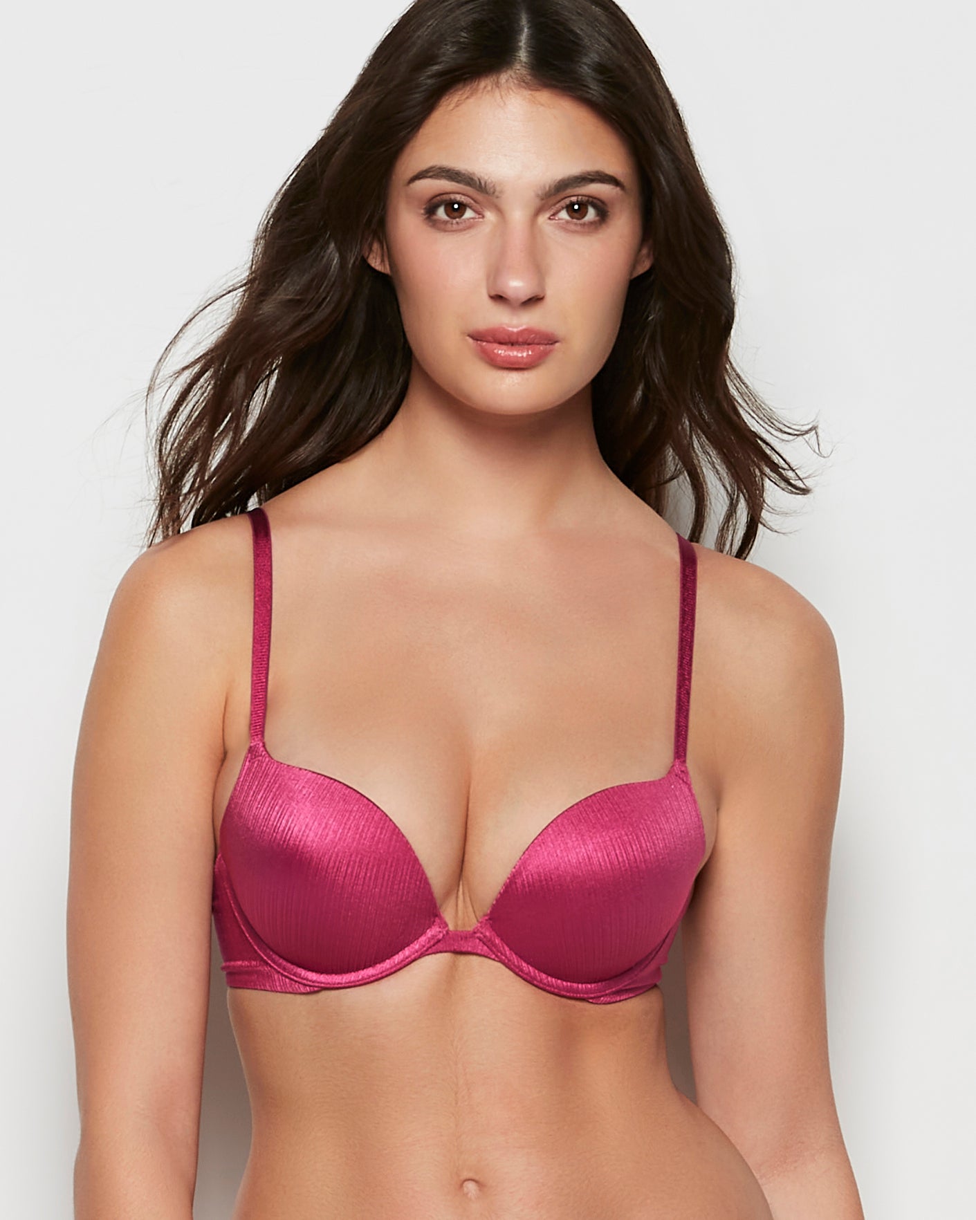 La Senza Push Up Plunge Bra in Electric Rouge