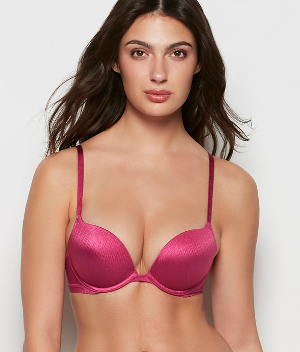 La Senza Soutien-gorge pigeonnant plongeant rouge électrique