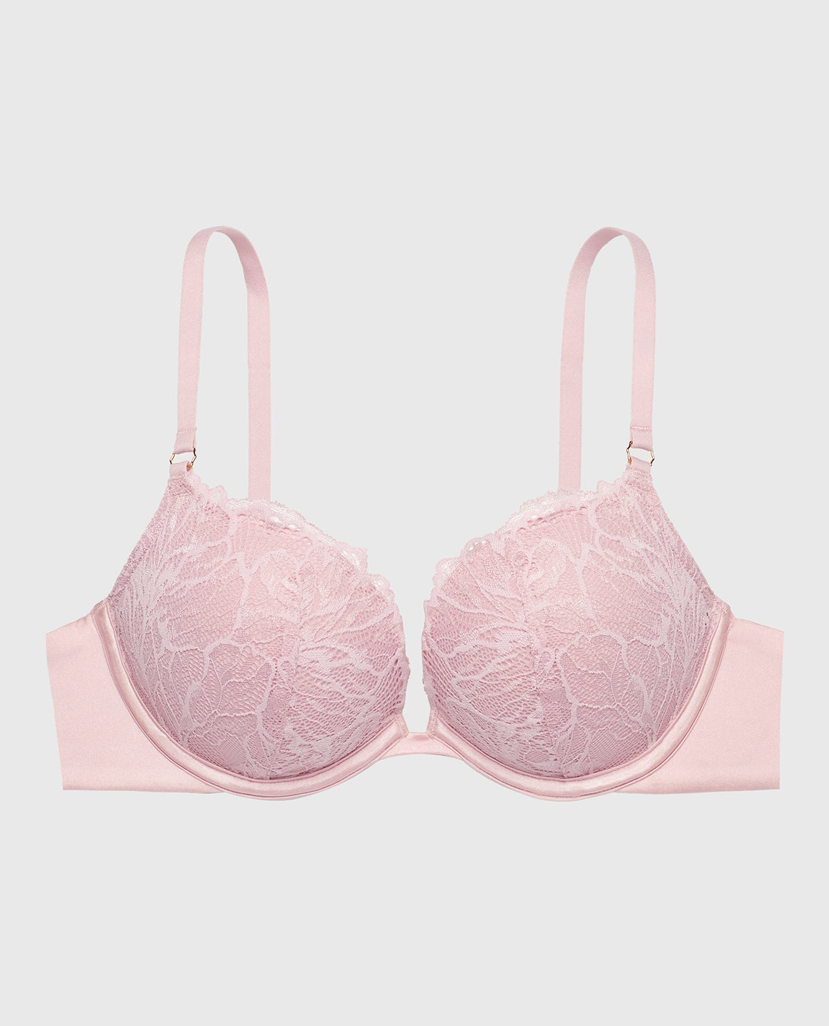 La Senza Lace Push Up Bra in Iced Lilac