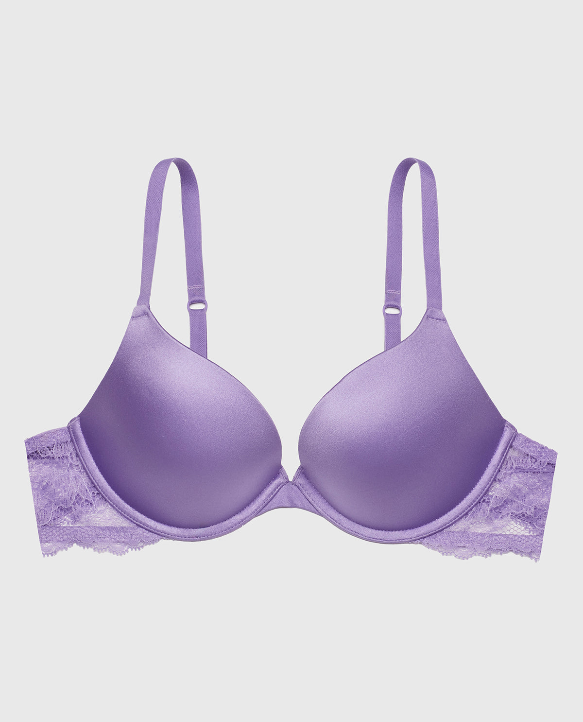 La Senza Push Up Bra with Lace Wing in Paisley Purple