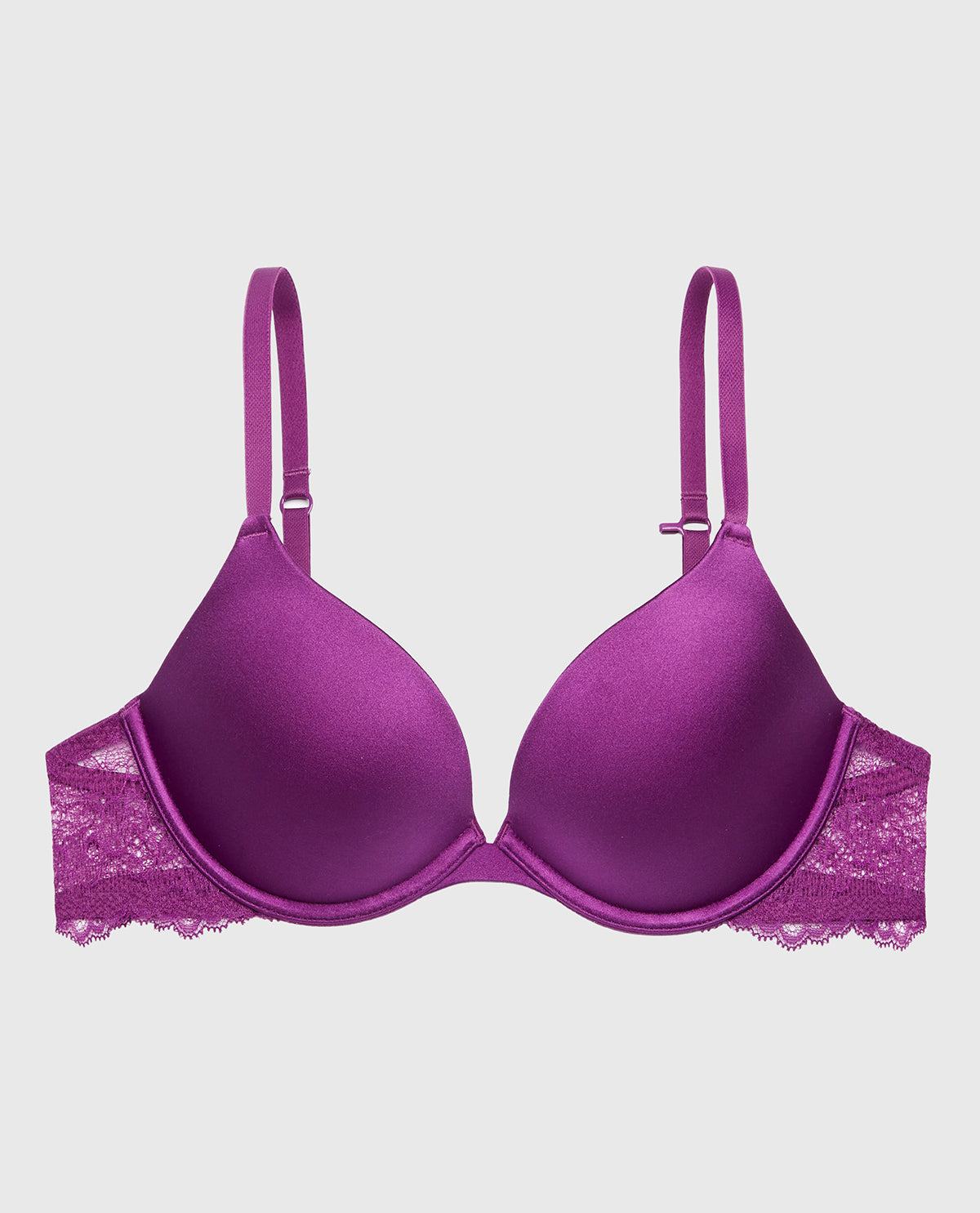 La Senza Push Up Bra With Lace Wing in Sparkling Grape