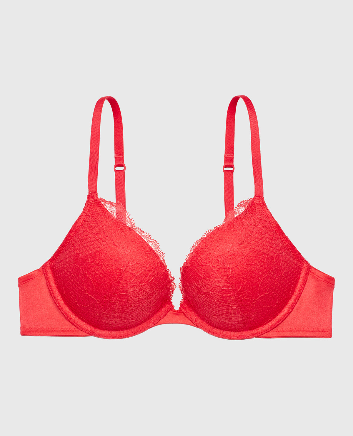La Senza Lace Push Up Bra in Tart Berry