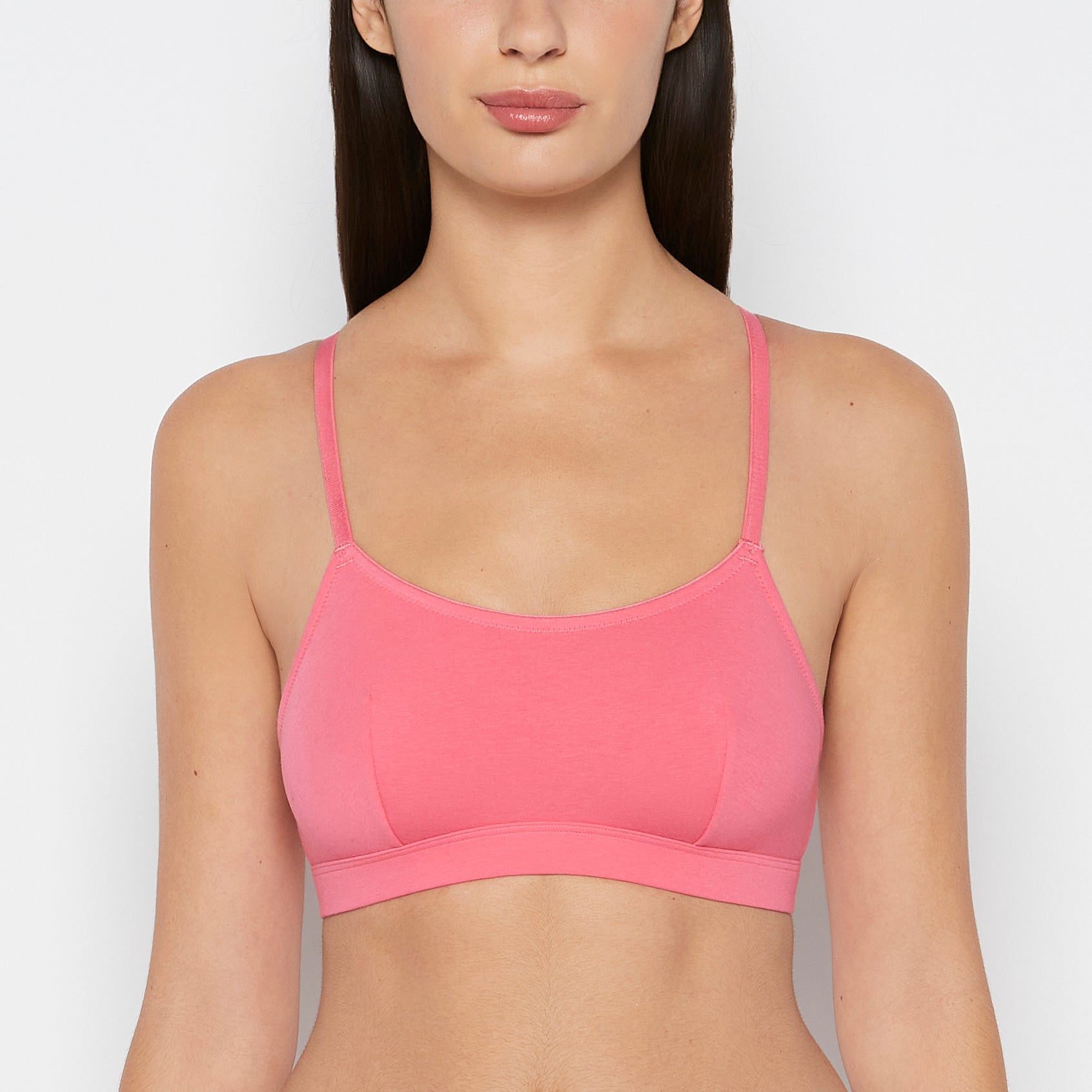 La Senza Cotton Scoop Bralette in Hot Pink