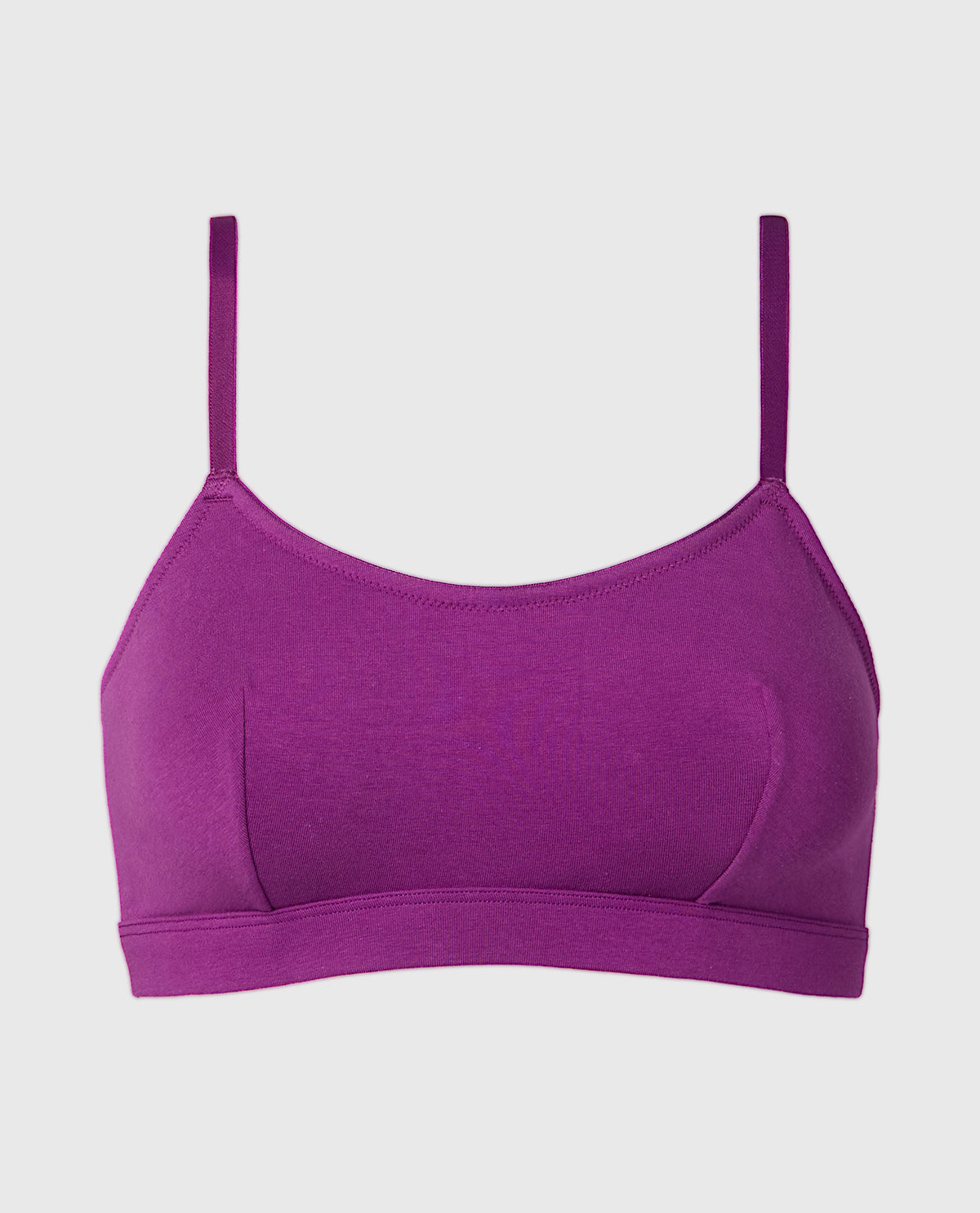La Senza Cotton Scoop Bralette in Sparkling Grape