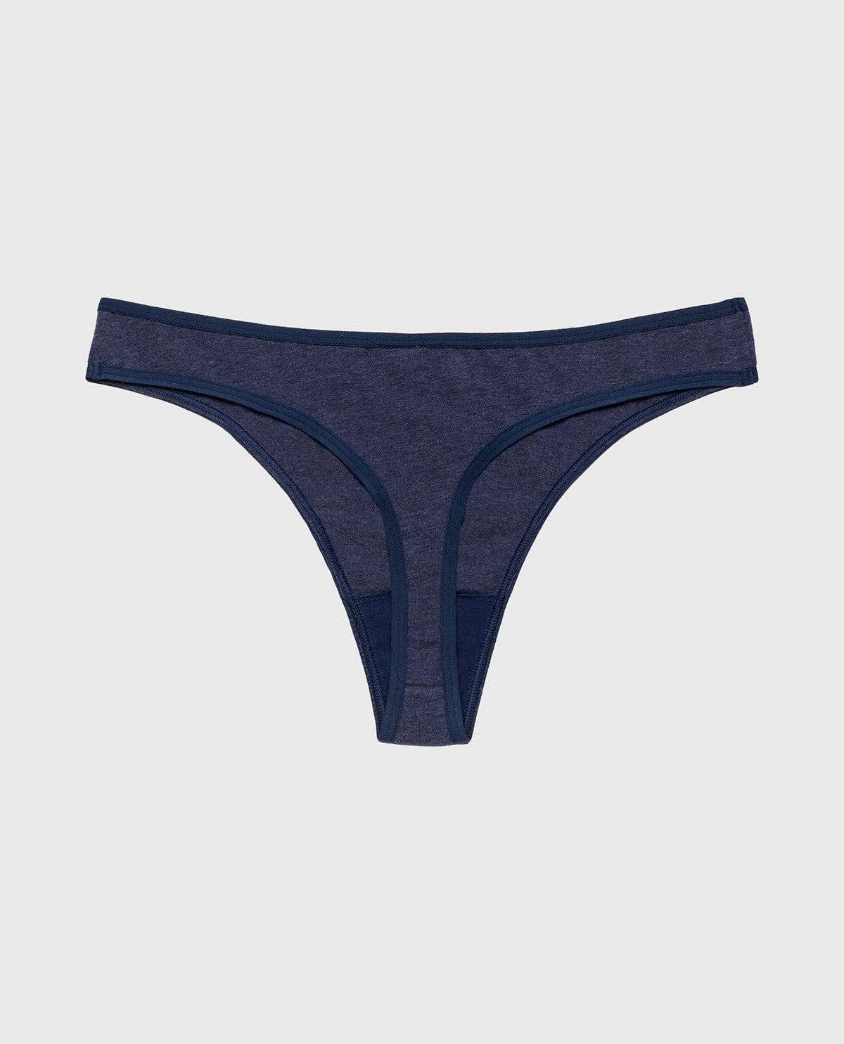 La Senza Culotte tanga en Bleu marine foncé chiné