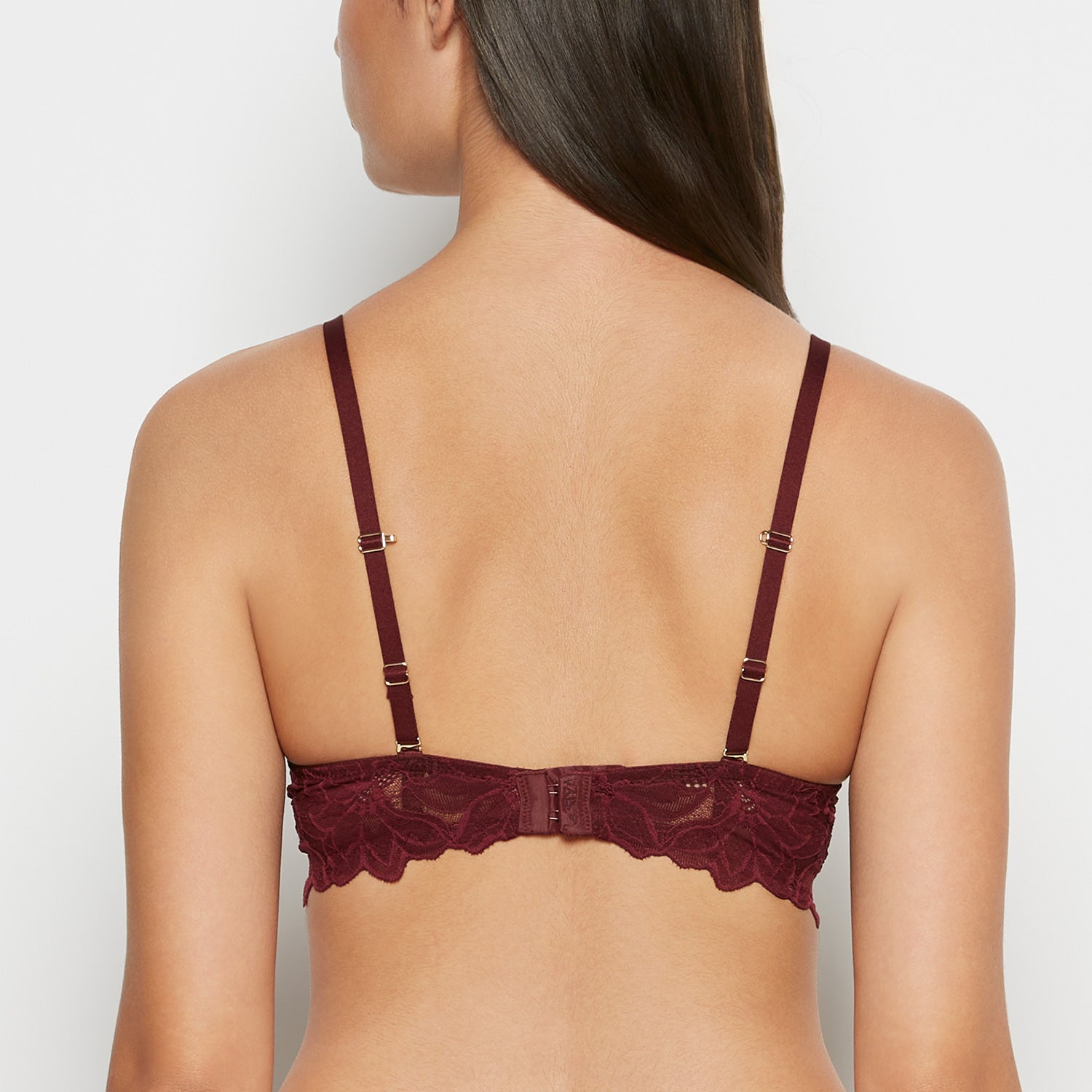 La Senza Push up bra with all over Reverie Lace in Russian Ruby