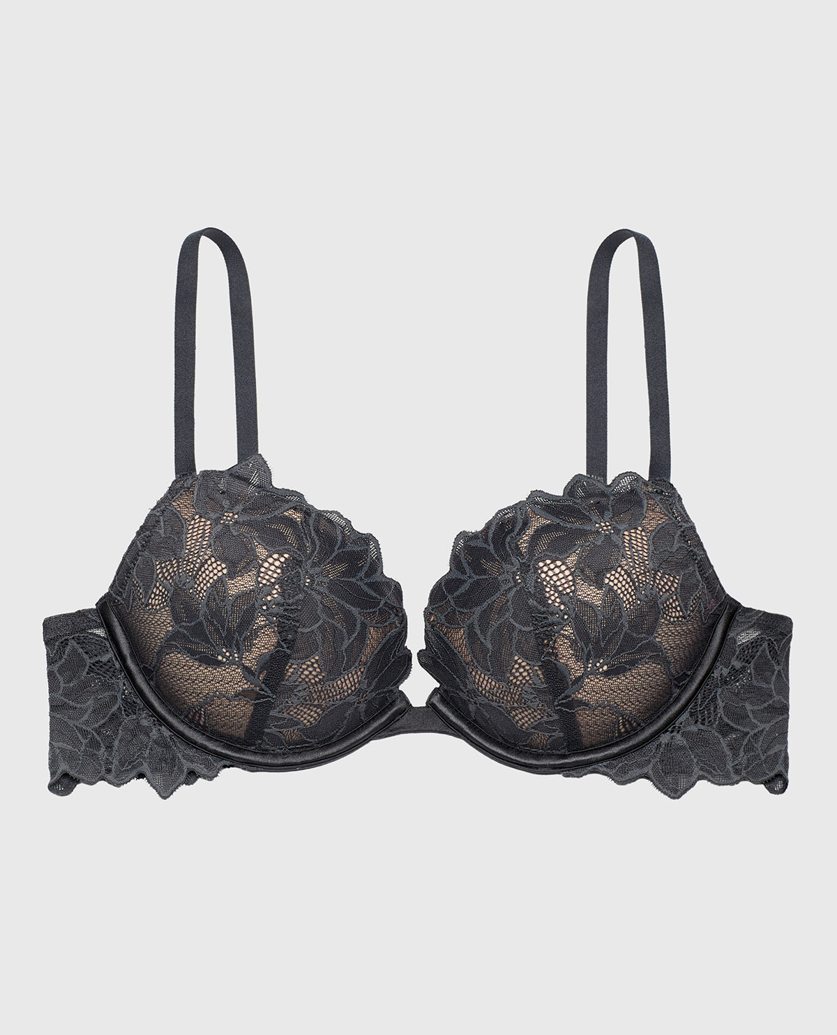 La Senza Push up bra with all over Reverie Lace in Ebony