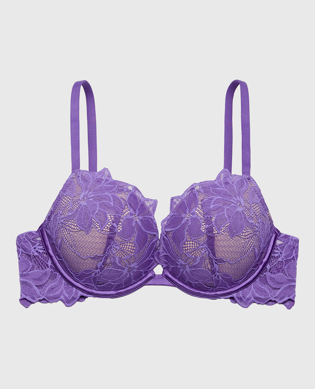 La Senza Push up bra with all over Reverie Lace in Purple Opulence