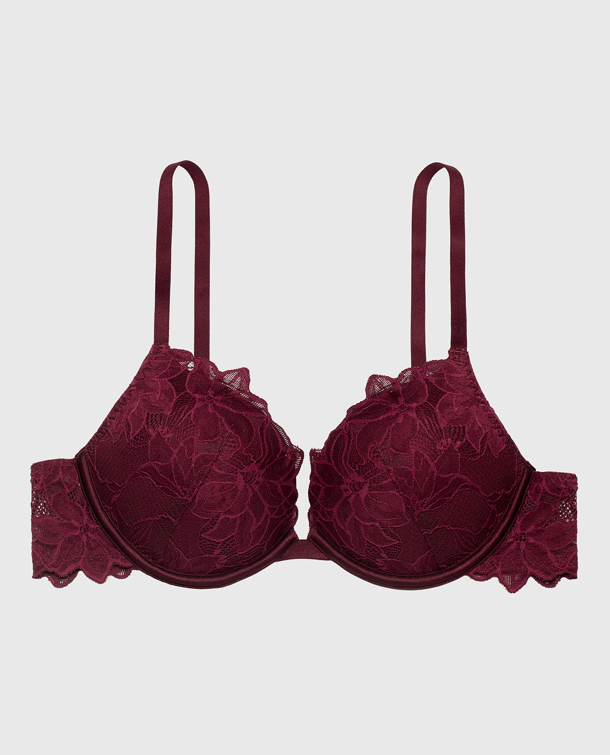 La Senza Push Up Bra with all over Reverie Lace in Russian Ruby