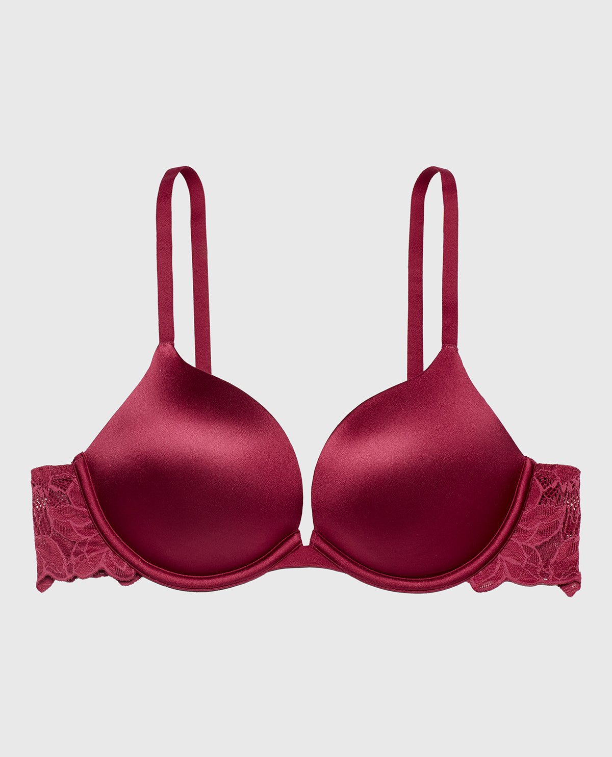 La Senza Micro cup push up bra with Reverie Lace Wing in Beaujolais
