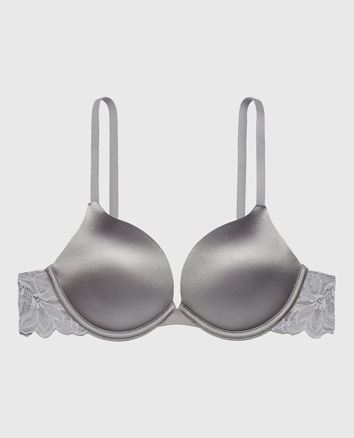 La Senza Micro cup push up bra with Reverie Lace Wing in Skyrocket