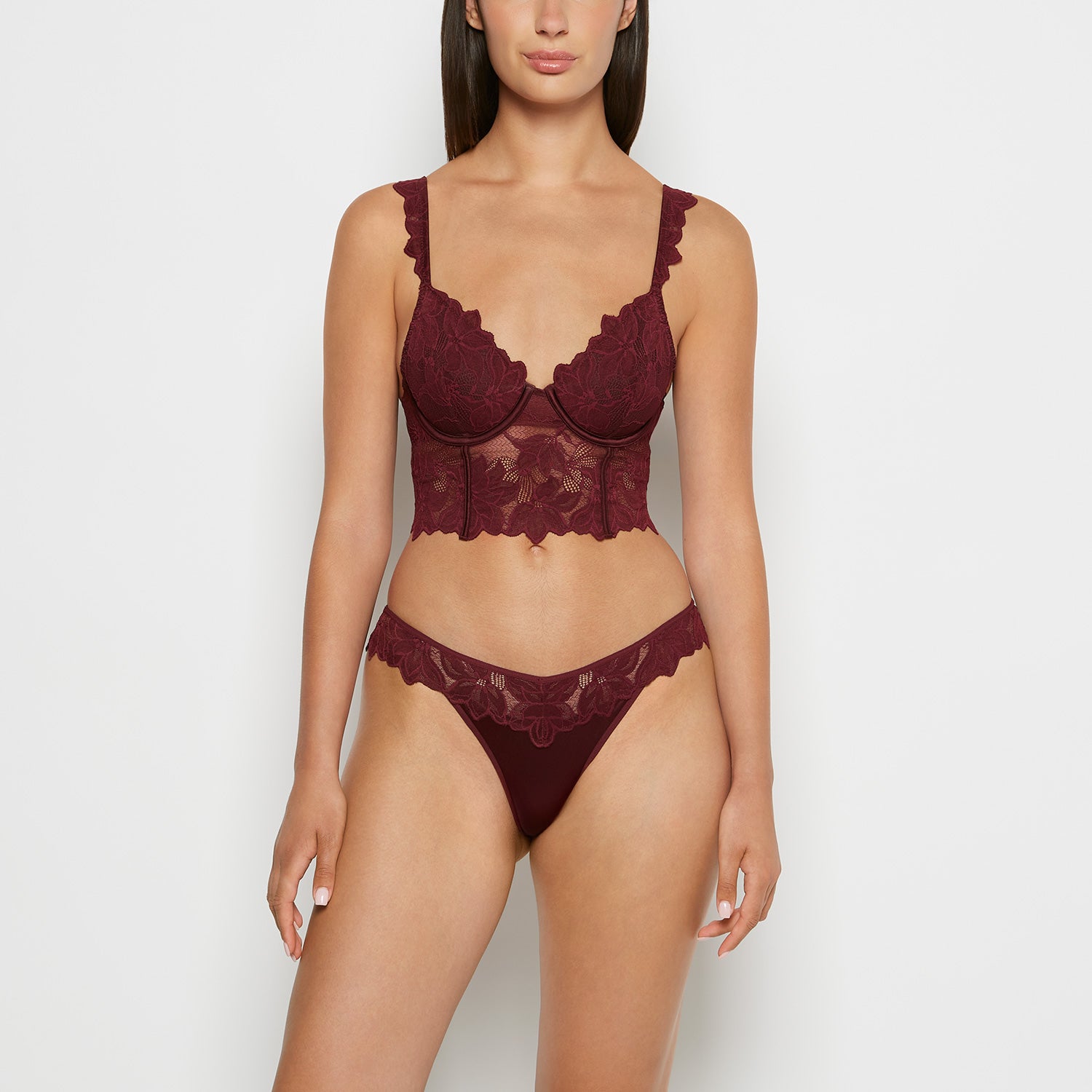 La Senza Demi Cup Bustier in Russian Ruby